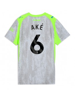 Billige Manchester City Nathan Ake #6 Tredjedrakt Dame 2025-26 Kortermet